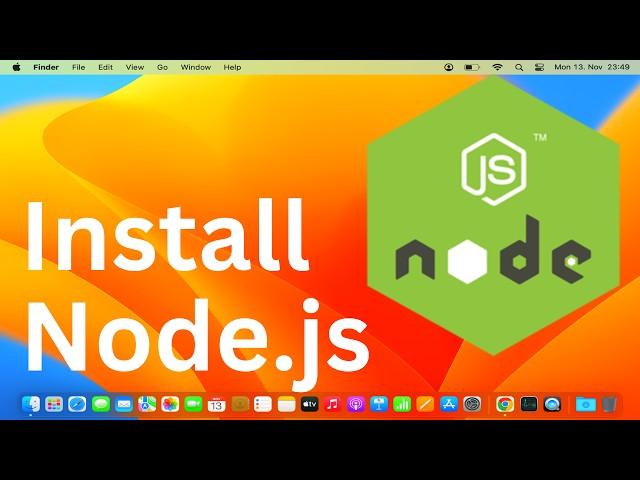 How To Install Node.js on Mac / MacOS (M1 | M2 | M3)