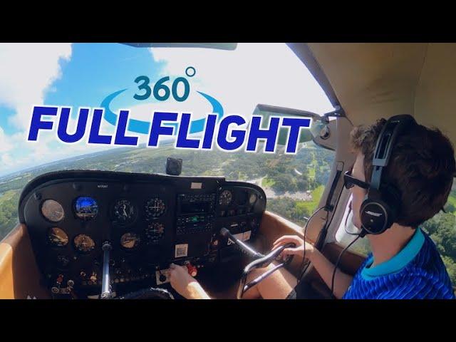 Full Flight In Cessna 172 | 360° Interactive Cockpit