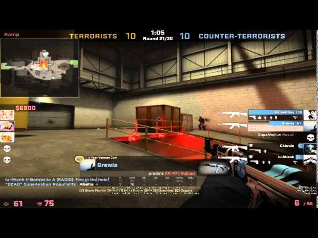 CSGO ~ Matchmaking Game vs LOLYOU's DINOSOWER~!