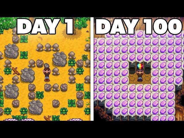 I Played 100 Days of Stardew Valley as a Miner