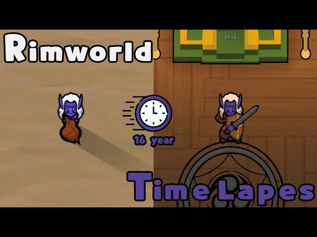 Dark Elf Rimworld Time Lapse!