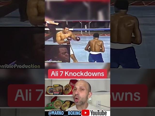 Muhammad Ali scores 7 knockdown in war with Bob Foster