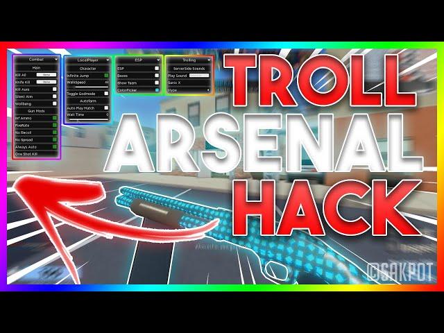 Hack Trolling : Roblox Arsenal Hacking Gameplay (2024) Darkhub