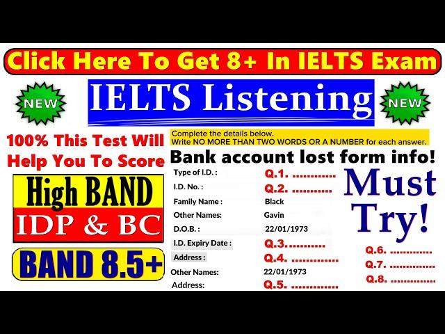 IELTS LISTENING PRACTICE TEST 2024 WITH ANSWERS | 09.10.2024