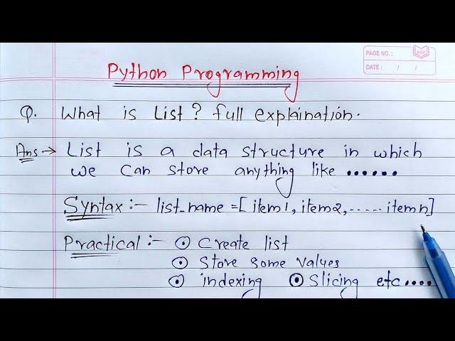 Python Lists | Learn Coding