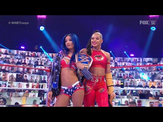 Sasha Banks & Bianca Belair vs Natalya & Bayley (Full Match - Tribute to the Troops 2021)