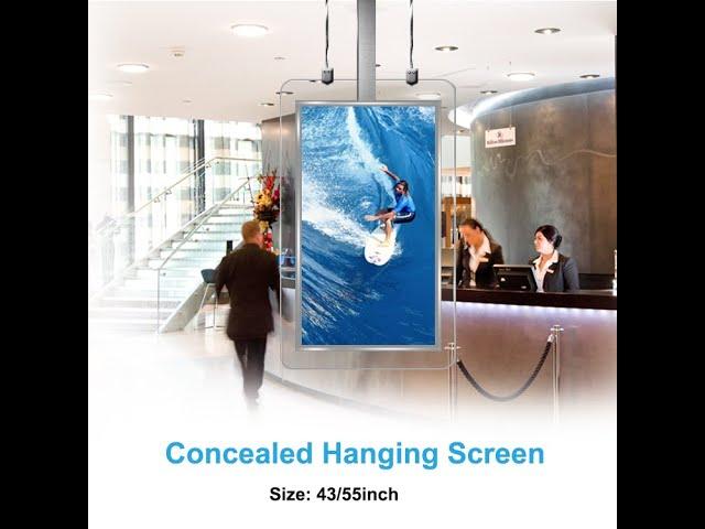 Celling Mount double side screen kiosk