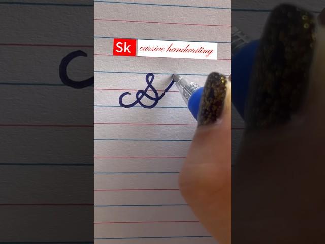“Sk” cursive handwriting #calligraphy #lettering #handwriting #reels #shorts #fyp #viral