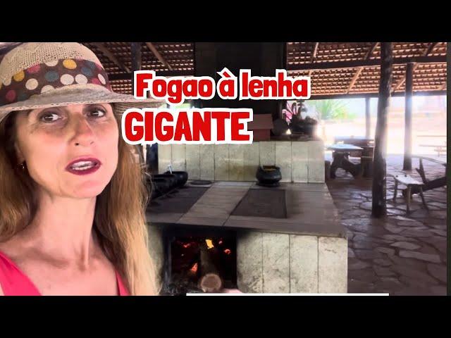 fogão à lenha gigante #roça #vidanaroça #fogaoalenha #brasil #vidasimples