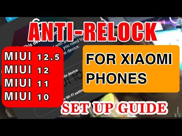 Anti Relock Drowny Apk Miui 11 Mui 12 12.5 for Xiaomi phones