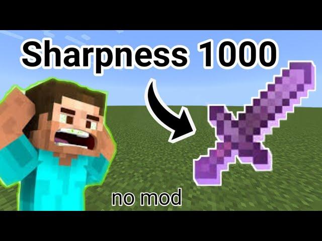 How to Get Sharpness 1000 Sword in Minecraft (command block)