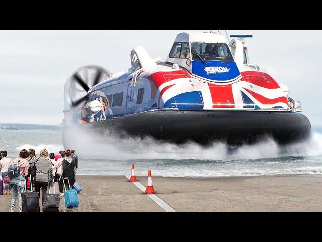 Riding Fastest Passenger Hovercraft to British Island