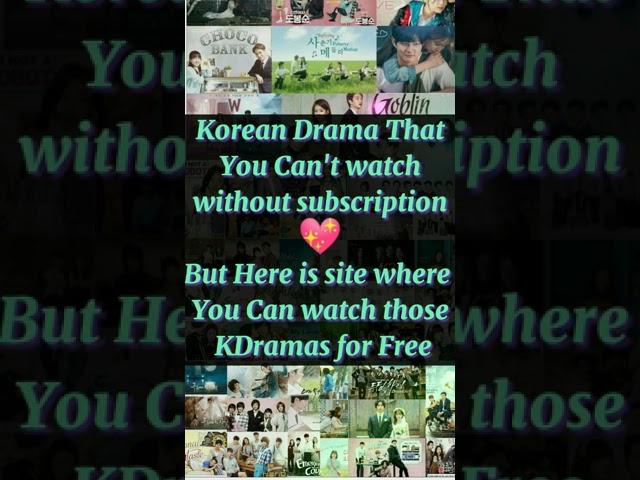 Free App for watching Kdrama & Movies # Free KDrama Apps