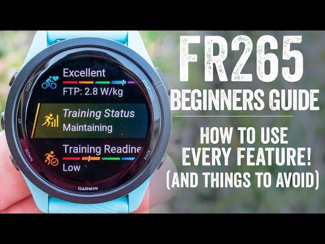 Garmin Forerunner 265/265S: Beginners Guide (Start Here!)