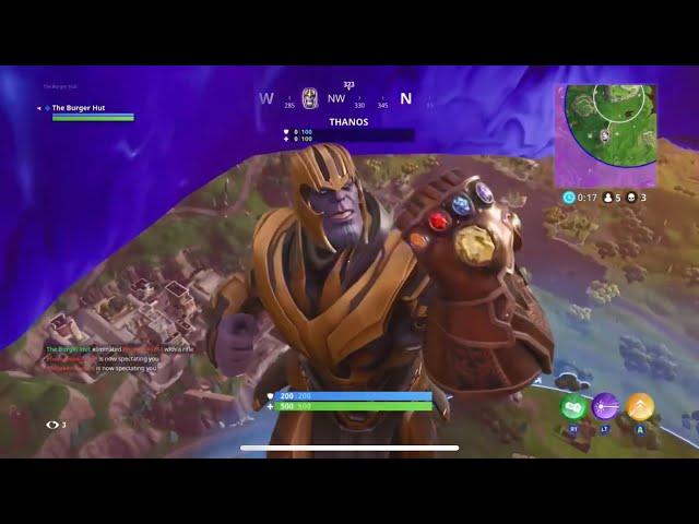 when thanos was in fortnite