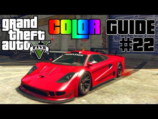 GTA 5 - Ultimate Color Guide #22 | Progen Tyrus Best Color Combinations