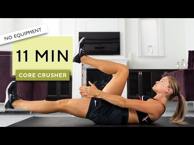 11 minutes- Core Crusher // Ab workout// No Equipment // Jessica Webb