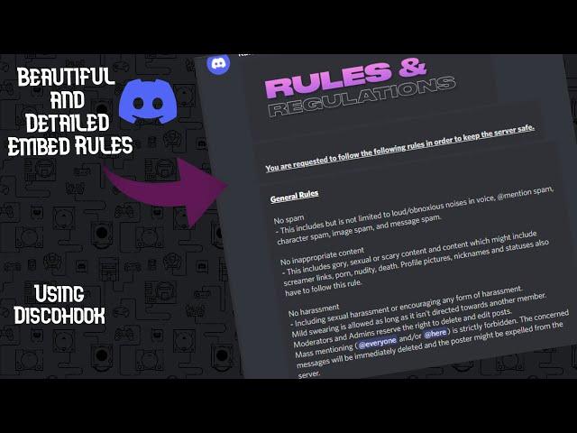 Beautiful Discord Rules  2022 [ Step by Step ] [ Template Included ]