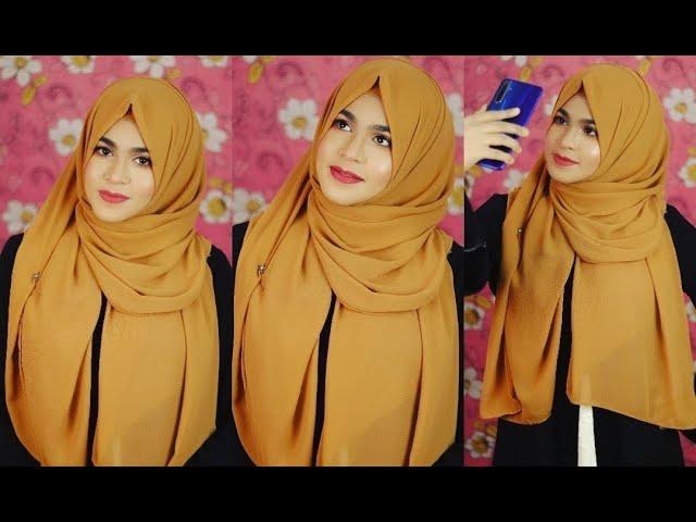 Without Inner Cap & Full Coverage Chiffon Hijab Style | EP-1( Chiffon Freak) | MUNA