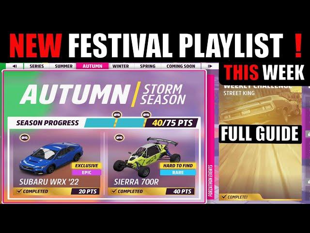 Forza Horizon 5 Autumn Season Festival Playlist Series 38 Hidden Horizons | FULL GUIDE |