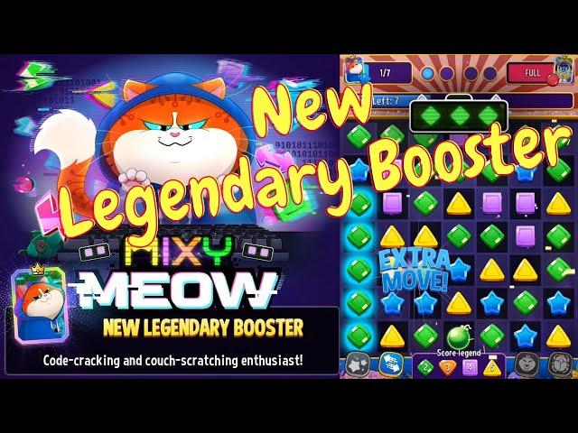 ~ New Update~ New Legendary Booster ⟪Mixy Meow⟫ Gameplay, Match Masters