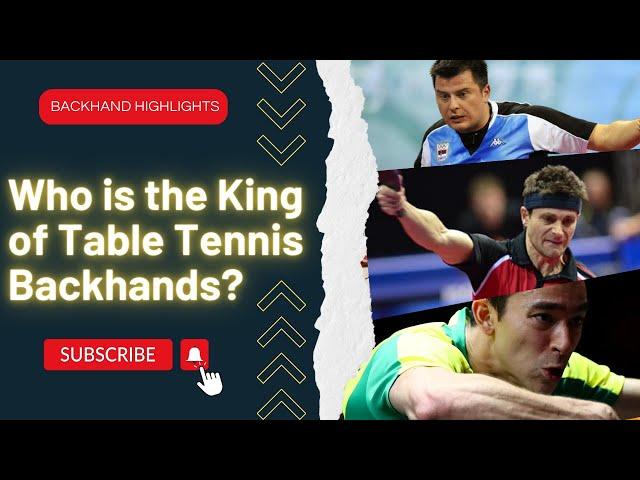 The most amazing backhands in table tennis, KREANGA, KARAKASEVIC, CALDERANO