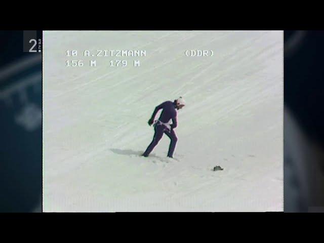 Axel Zitzmann - 179.0 m (fallen WR) - SFWCH Planica 1979