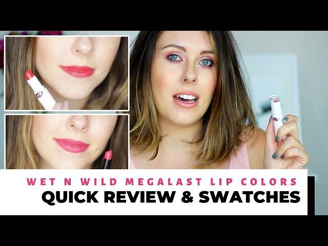 WET N WILD MEGALAST HIGH-SHINE & MATTE LIP COLORS REVIEW & SWATCHES