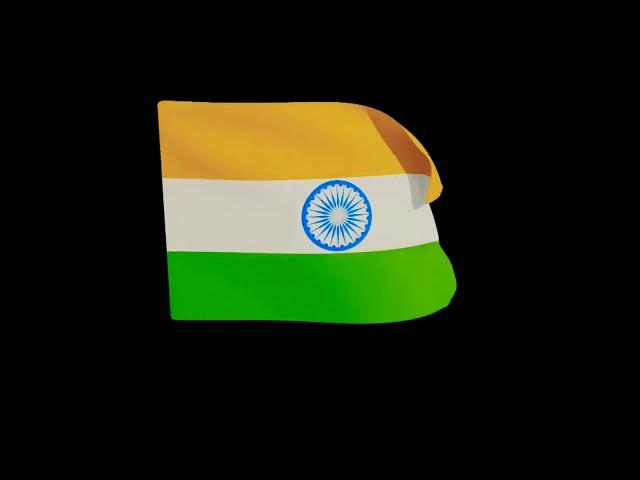 Indian flag in blender 2.82