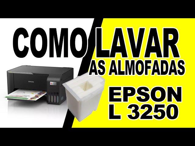 Como Limpar as Almofadas da Impressoa Epson L 3250, Resert GRATIS na Descrição