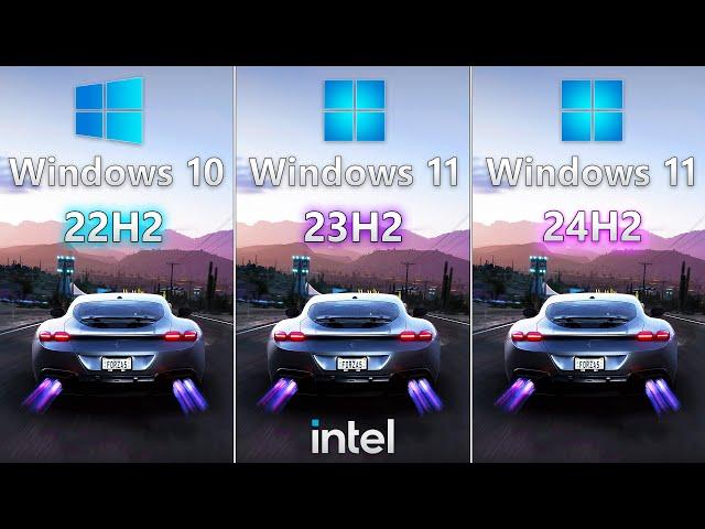 Windows 11 24H2 vs Windows 11 23H2 vs Windows 10 22H2 - on Intel CPU