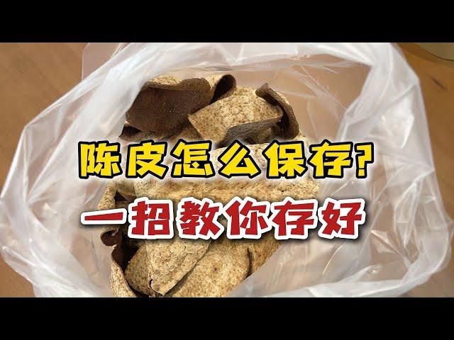 陈皮怎么保存好？要怎么复晒？一招就能把家里的陈皮存好！