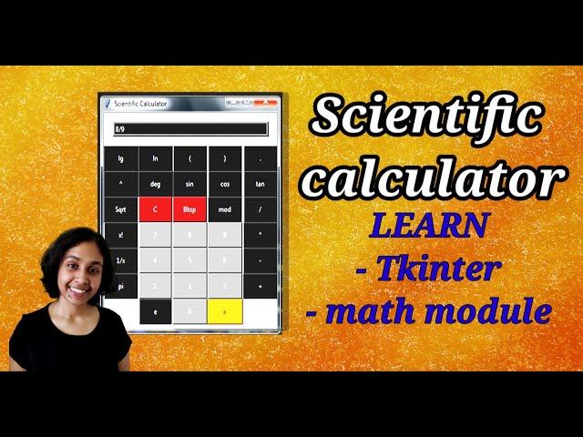 How to create a Scientific Calculator in Python using Tkinter | Python Tutorials | Python Project