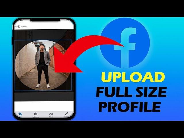 How to upload full size facebook profile picture without crop (EASY STEPS)