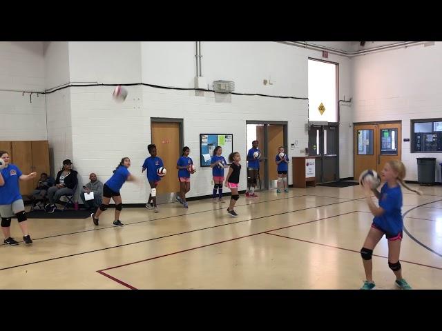 Legacy Volleyball Overhand Serving 10 yr olds