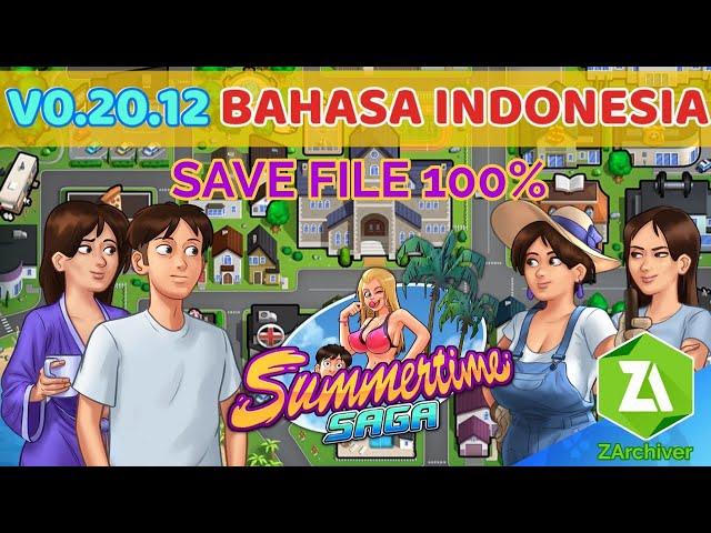 Cara Install Summertime Saga v0.20.12 BAHASA INDONESIA + Save Data 100% by RIFOZIE Gaming