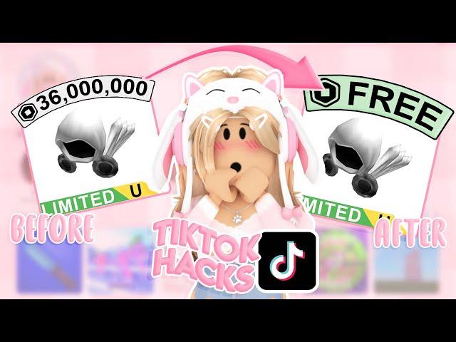 TESTING Roblox TikTok HACKS that ACTUALLY WORK [FREE LIMITEDS!?]