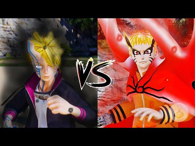 Borushiki VS Naruto Baryon Gameplay - Jump Force (4K 60fps)