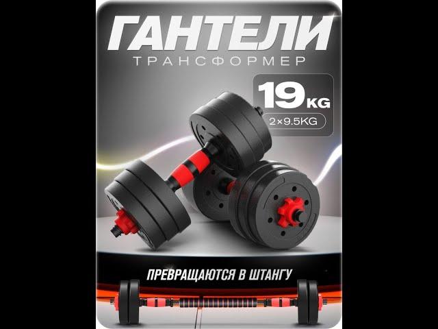 Разборные гантели SHYN SPORT Transformer 19 кг 19 предметов