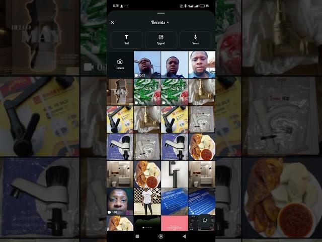 How to add a picture layout on whatsapp