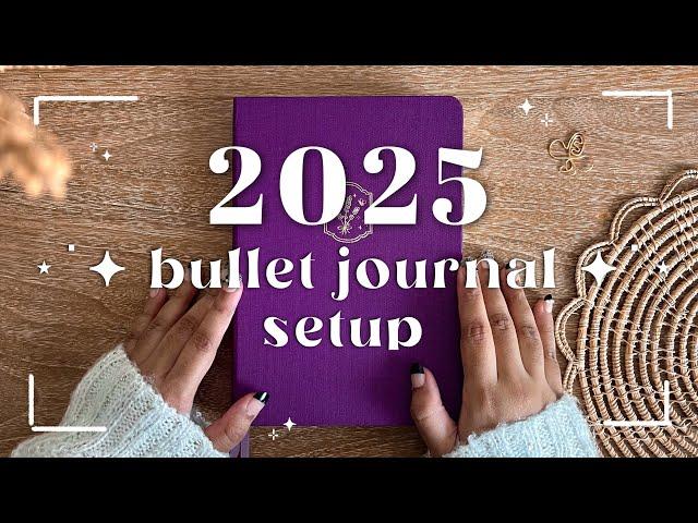 2025 bullet journal setup | simple & beginner friendly | PLAN WITH ME