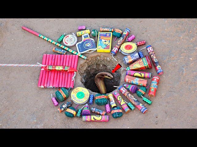 20 Fireworks Testing Inside A Big Hole Testing | Different Types Of Fireworks Testing | Patakhe