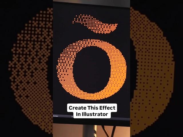 How to create this cool effect in Illustrator #tutorial #illustrator #graphicdesign #howtodesign #ai