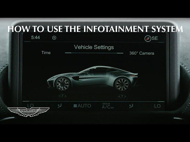 How to use the Vantage Auto Infotainment System | Aston Martin