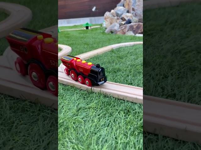 Choo chooooo #train #choochoo #brio #brothers #kids #toddlers #traintracks #playtime