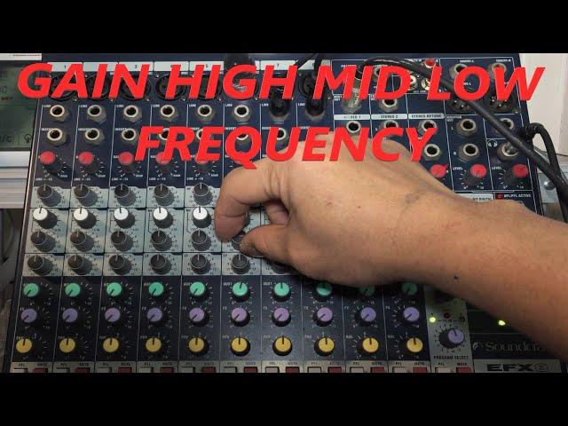 How to use Audio Mixer l Use Dynamic Microphone l Gain High Mid Low l How it Works