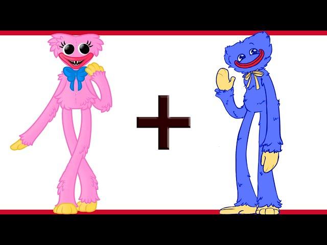 Kissy Missy + Huggy Wuggy = ? | Poppy Playtime Animation meme PART #1