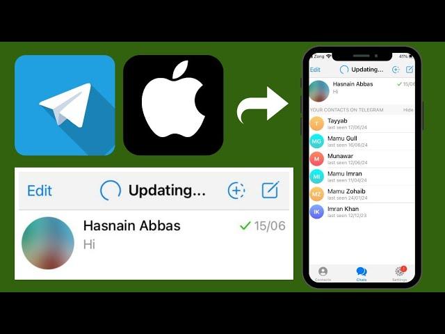 How to fix Telegram "Updating" problem in iPhone