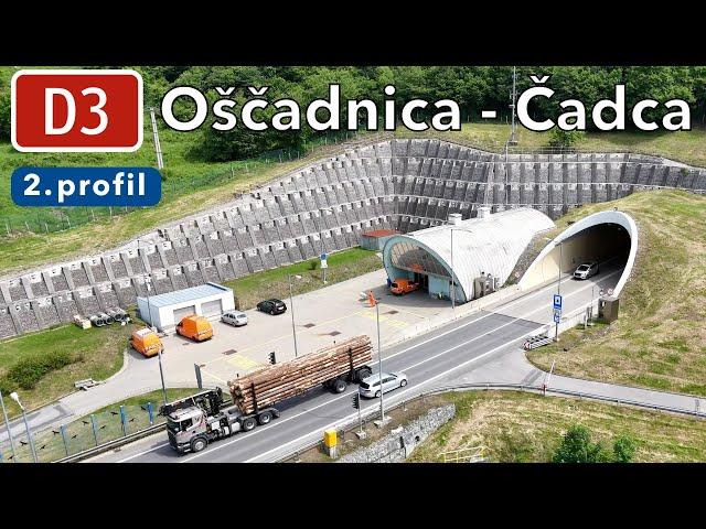 Diaľnica D3 Oščadnica - Čadca, Bukov 2. profil (jún 2024)