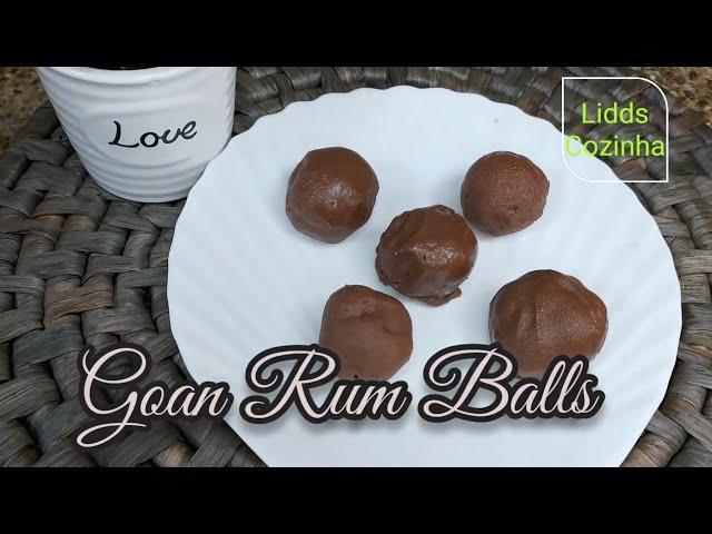 Easy Rum Balls Recipe | Goan Rum Balls Recipe | Easy Chocolate Rum Truffles Recipe